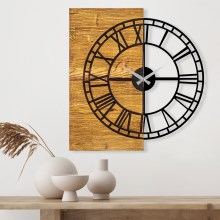 Reloj de pared 55x58 cm 1xAA madera/metal