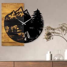 Reloj de pared 56x58 cm 1xAA madera/metal