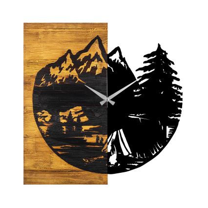 Reloj de pared 56x58 cm 1xAA madera/metal