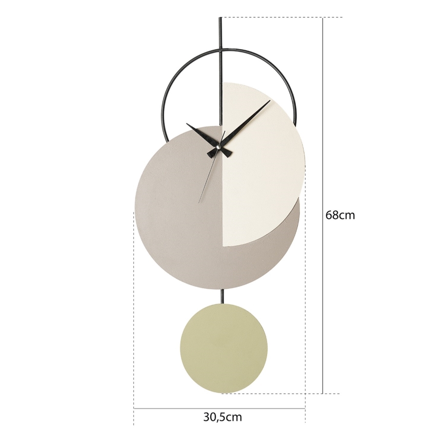 Reloj de pared 68x30,5 cm 1xAA