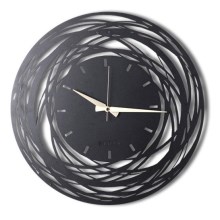Reloj de pared 70 cm 1xAA negro/dorado
