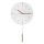 Reloj de pared con péndulo diá. 30 cm 1xAA blanco/dorado