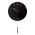 Reloj de pared con péndulo diá. 30 cm 1xAA negro/dorado