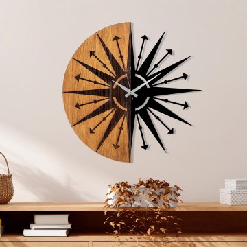 Reloj de pared diá. 56 cm 1xAA madera/metal