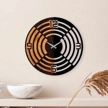 Reloj de pared diá. 56 cm 1xAA madera/metal