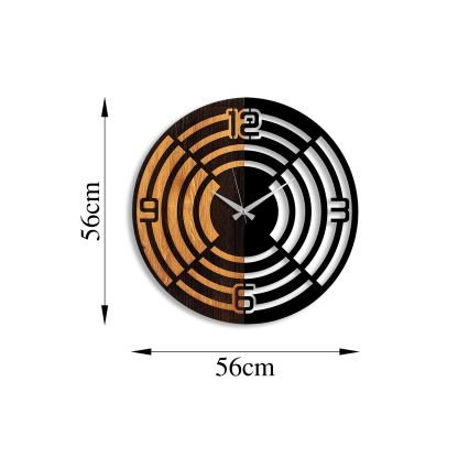 Reloj de pared diá. 56 cm 1xAA madera/metal