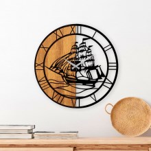 Reloj de pared diá. 56 cm 1xAA madera/metal
