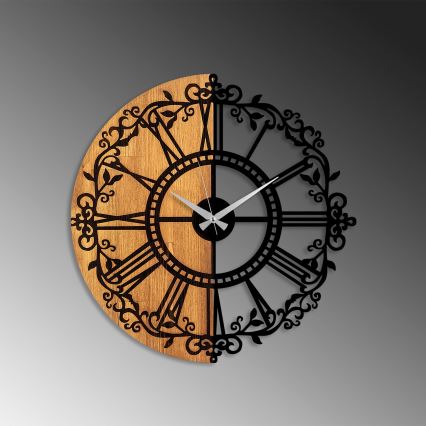 Reloj de pared diá. 56 cm 1xAA madera/metal