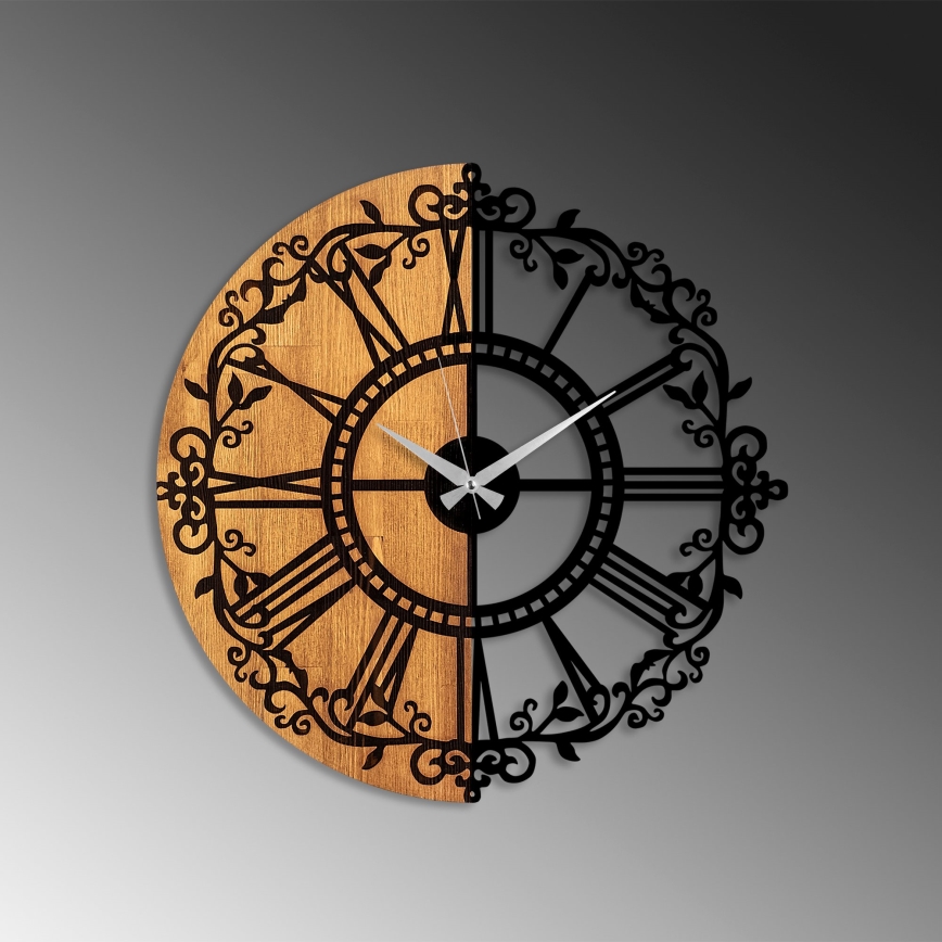 Reloj de pared diá. 56 cm 1xAA madera/metal