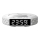 Reloj despertador con pantalla LCD y inalámbrico Qi con cargador 27W/9V blanco