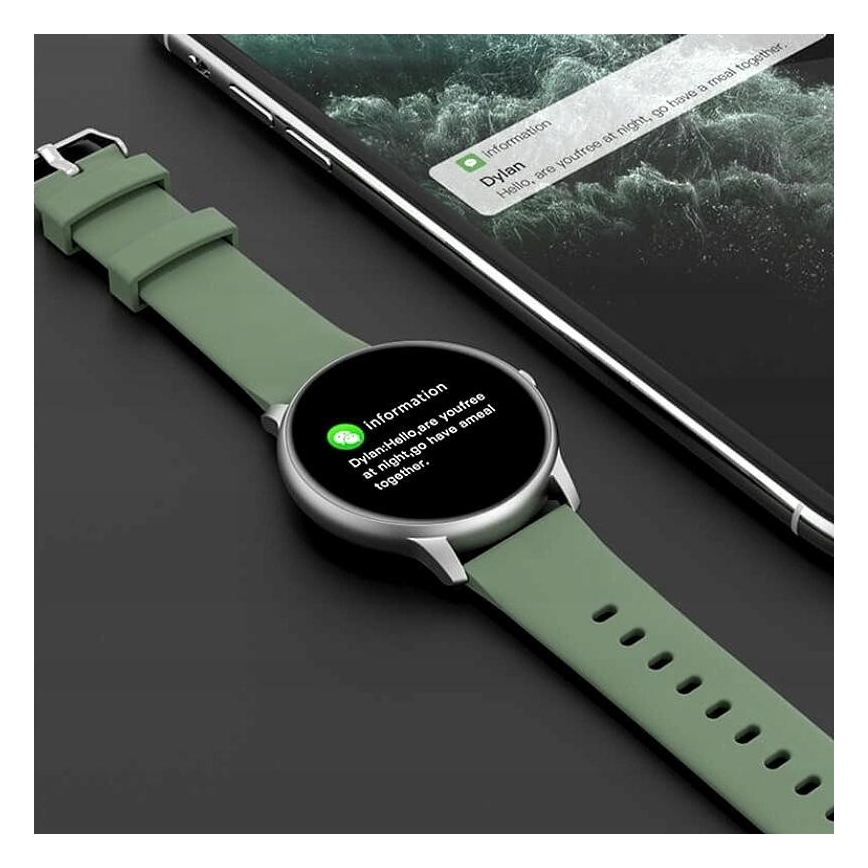Reloj inteligente Xiaomi IMILAB Bluetooth KW66 IP68 verde