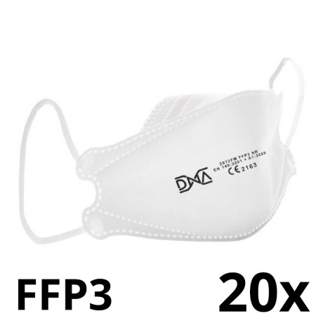 Respirador de ADN FFP3 NR CE 2163 Medical 20pcs