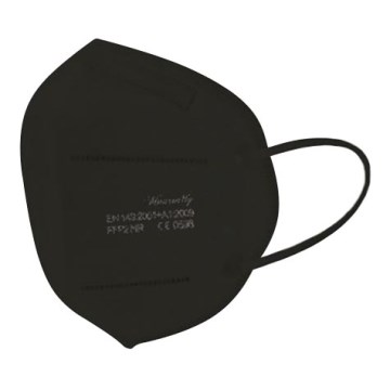 Respirador FFP2 NR CE 0598 negro 1pc