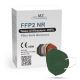Respirador FFP2 NR CE 0598 verde oscuro 1pc