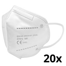 Respirador tamaño infantil FFP2 Kids NR CE 0370 blanco 20pcs