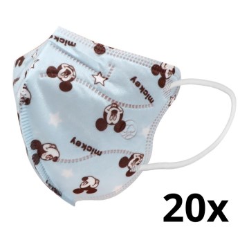 Respirador tamaño infantil FFP2 Kids NR CE 0370 Mickey blue 20pcs