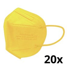 Respirador tamaño infantil FFP2 ROSIMASK MR-12 NR amarillo 20pcs