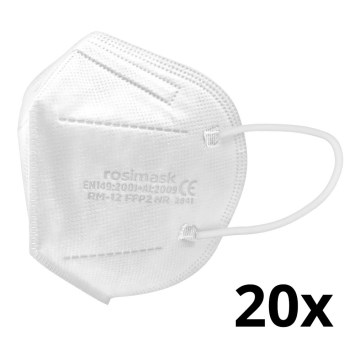 Respirador tamaño infantil FFP2 ROSIMASK MR-12 NR blanco 20pcs