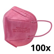 Respirador tamaño infantil FFP2 ROSIMASK MR-12 NR rosa 100pcs