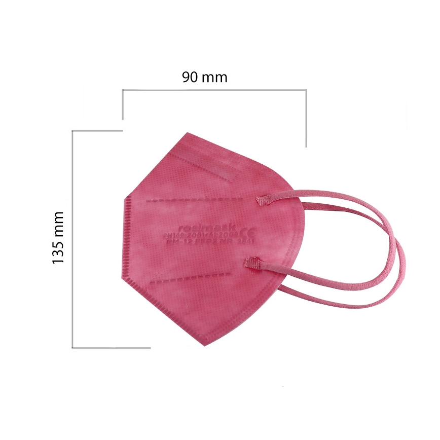 Respirador tamaño infantil FFP2 ROSIMASK MR-12 NR rosa 1pc