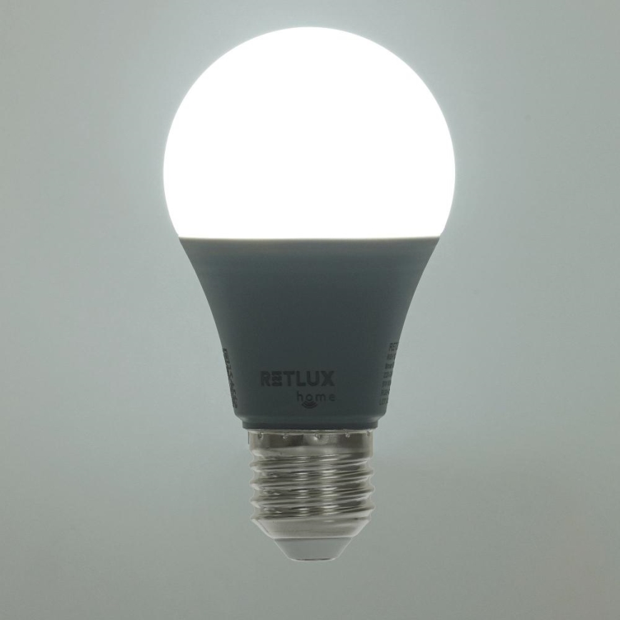 Bombilla LED RGBW regulable A60 E27/9W/230V 2700-6500K Wi-Fi Tuya