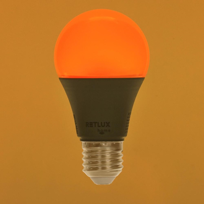 Bombilla LED RGBW regulable A60 E27/9W/230V 2700-6500K Wi-Fi Tuya
