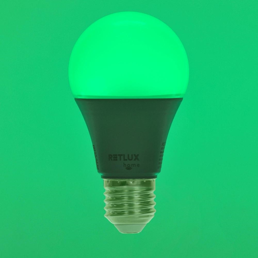 Bombilla LED RGBW regulable A60 E27/9W/230V 2700-6500K Wi-Fi Tuya