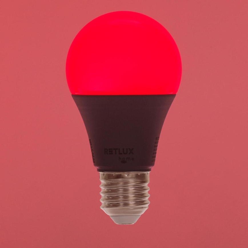 Bombilla LED RGBW regulable A60 E27/9W/230V 2700-6500K Wi-Fi Tuya