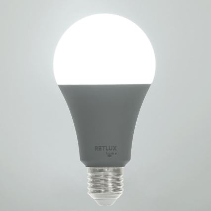 Bombilla LED RGBW regulable A70 E27/14W/230V 2700-6500K Wi-Fi Tuya
