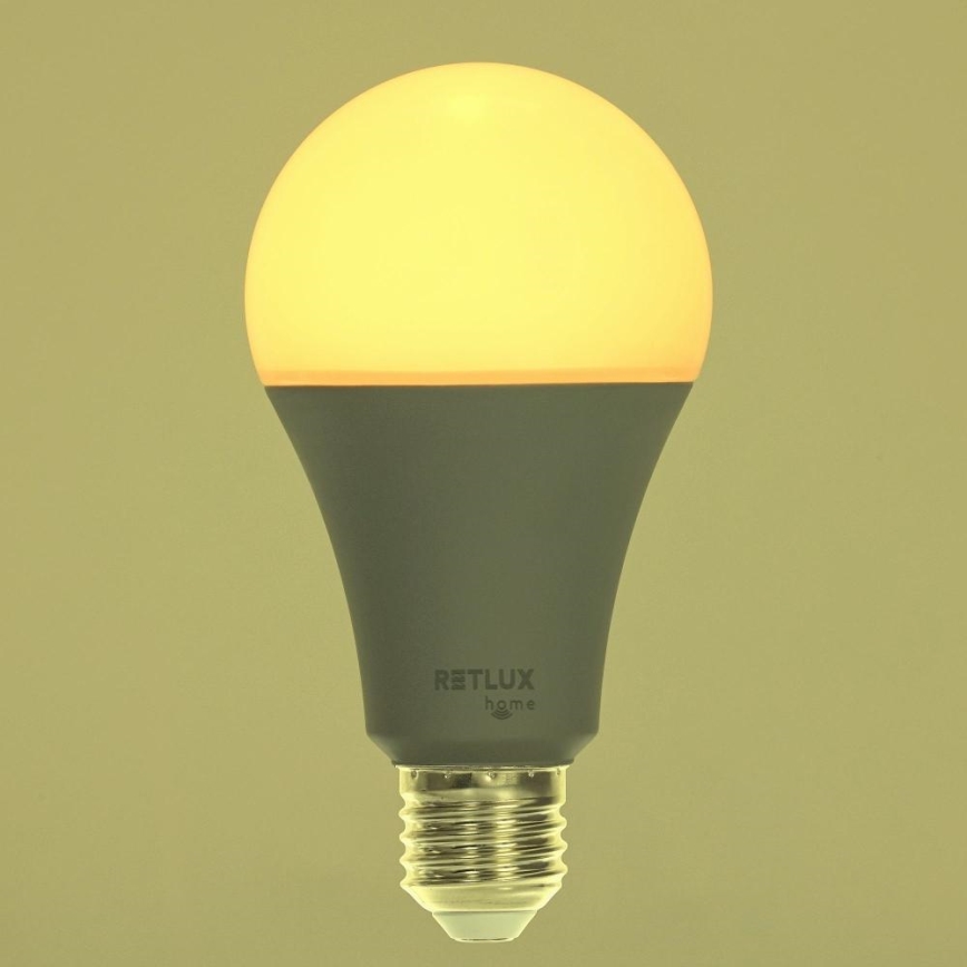 Bombilla LED RGBW regulable A70 E27/14W/230V 2700-6500K Wi-Fi Tuya