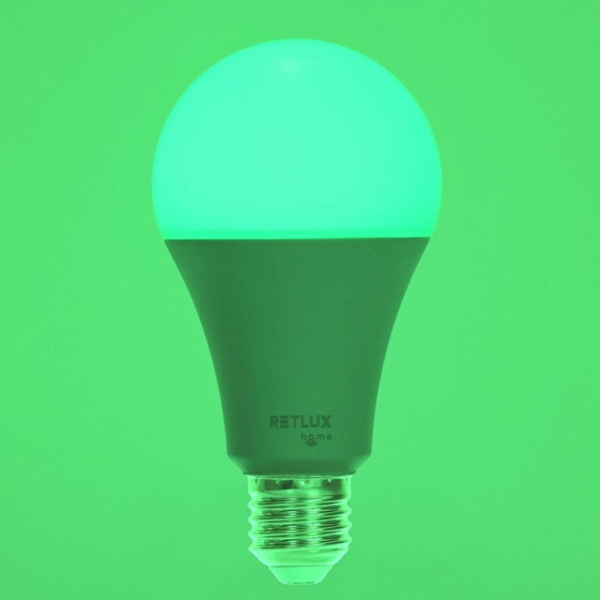 Bombilla LED RGBW regulable A70 E27/14W/230V 2700-6500K Wi-Fi Tuya