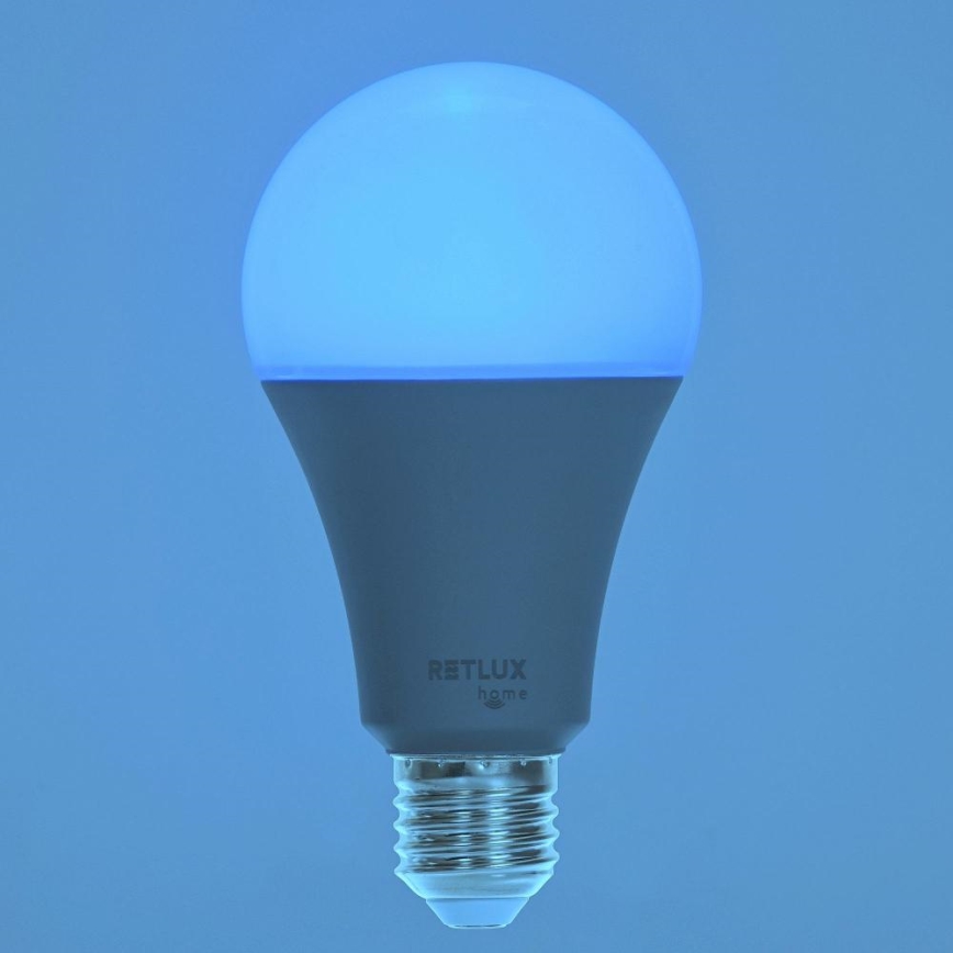 Bombilla LED RGBW regulable A70 E27/14W/230V 2700-6500K Wi-Fi Tuya