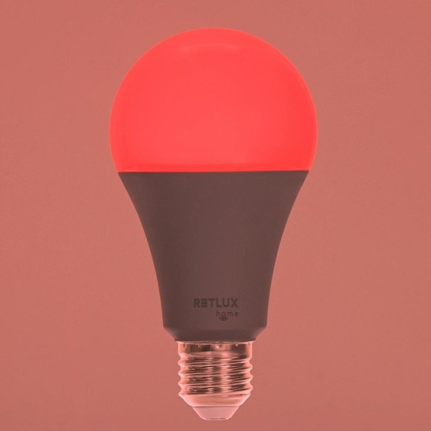 Bombilla LED RGBW regulable A70 E27/14W/230V 2700-6500K Wi-Fi Tuya