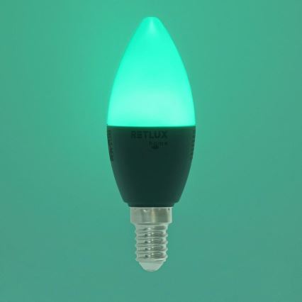 Bombilla LED RGBW regulable C37 E14/4,5W/230V 2700-6500K Wi-Fi Tuya