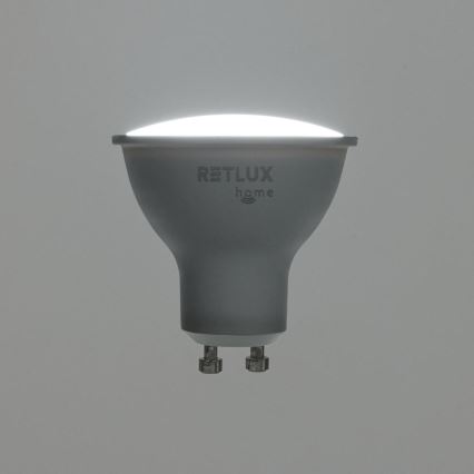 Bombilla LED RGBW regulable MR16 GU10/4,5W/230V 2700-6500K Wi-Fi Tuya