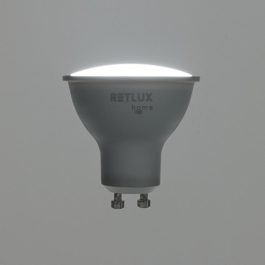 Bombilla LED RGBW regulable MR16 GU10/4,5W/230V 2700-6500K Wi-Fi Tuya