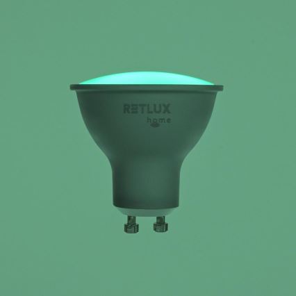 Bombilla LED RGBW regulable MR16 GU10/4,5W/230V 2700-6500K Wi-Fi Tuya