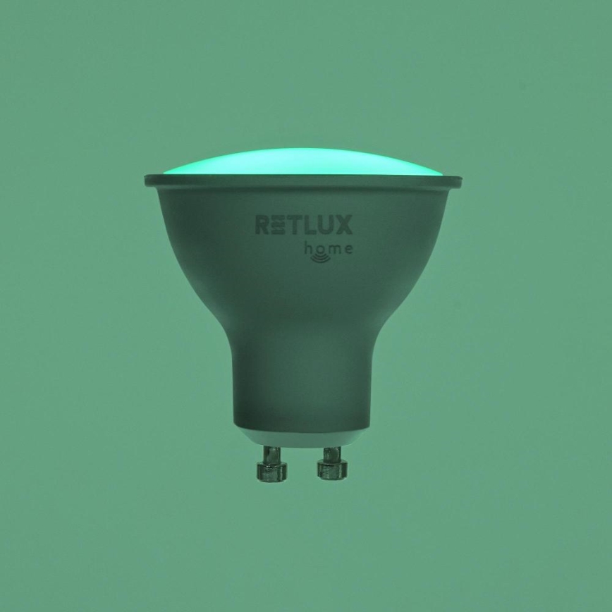 Bombilla LED RGBW regulable MR16 GU10/4,5W/230V 2700-6500K Wi-Fi Tuya