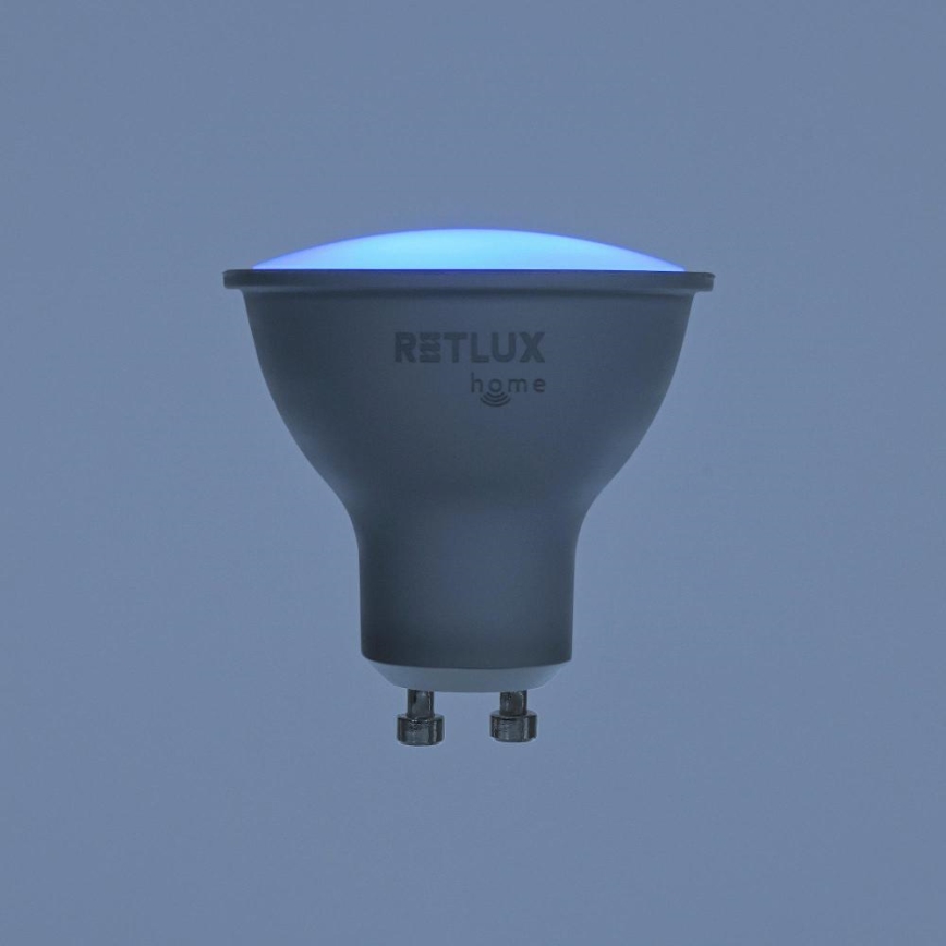 Bombilla LED RGBW regulable MR16 GU10/4,5W/230V 2700-6500K Wi-Fi Tuya
