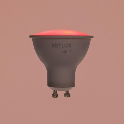 Bombilla LED RGBW regulable MR16 GU10/4,5W/230V 2700-6500K Wi-Fi Tuya