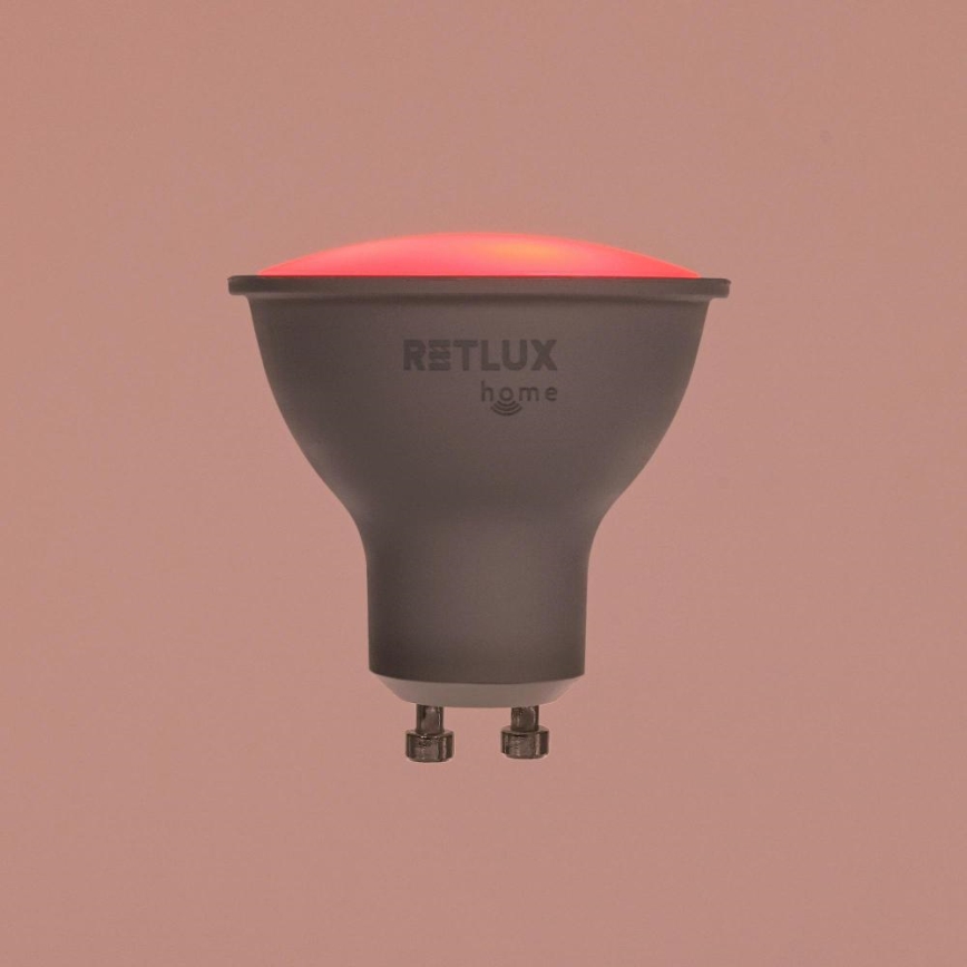 Bombilla LED RGBW regulable MR16 GU10/4,5W/230V 2700-6500K Wi-Fi Tuya