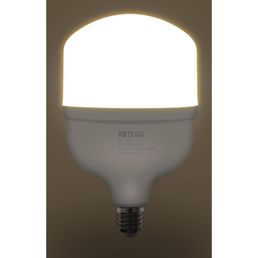 Bombilla LED T120 E27/40W/230V 3000K