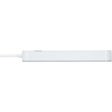 Cable alargador inteligente con interruptor 4Z + 2xUSB-A + 1xUSB-C 1,5 m Wi-Fi Tuya blanco