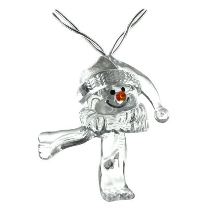 Cadena de Navidad LED 10xLED/2xAA/blanco cálido 1,65m muñecos de nieve