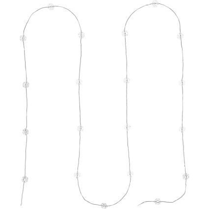 Cadena de Navidad LED 20xLED/2xAA 2,3m blanco frío