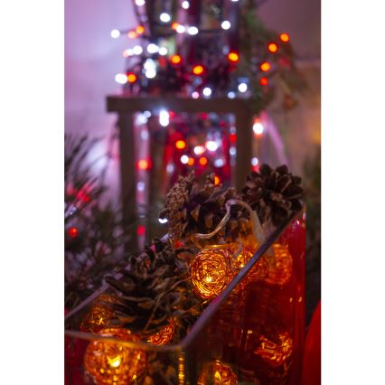 Cadena decorativa LED 10xLED/2xAA blanco cálido