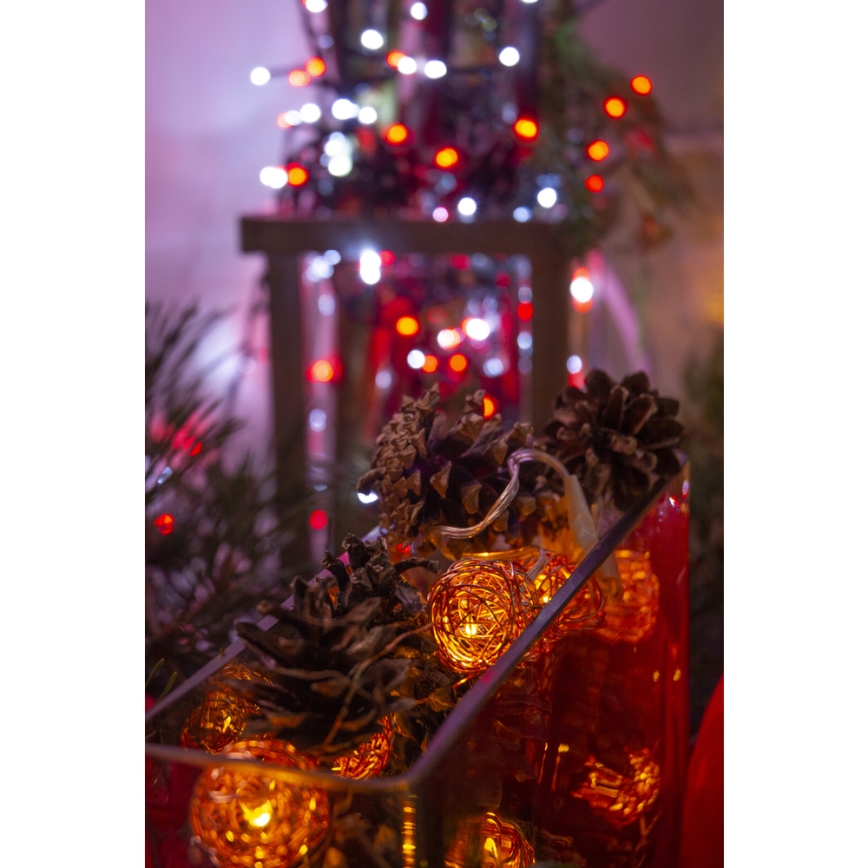 Cadena decorativa LED 10xLED/2xAA blanco cálido