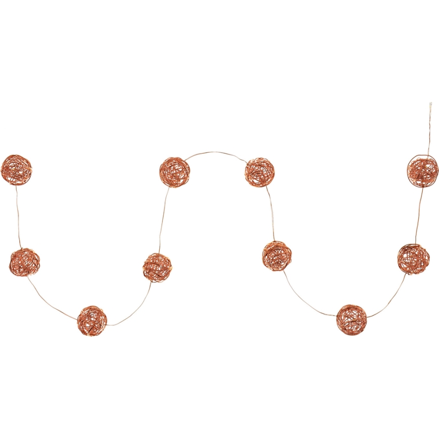 Cadena decorativa LED 10xLED/2xAA blanco cálido