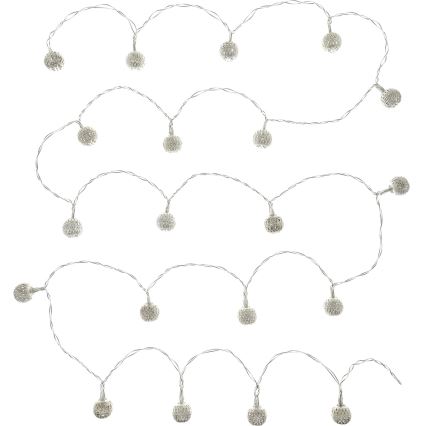 Cadena decorativa LED 20xLED/3xAA blanco cálido