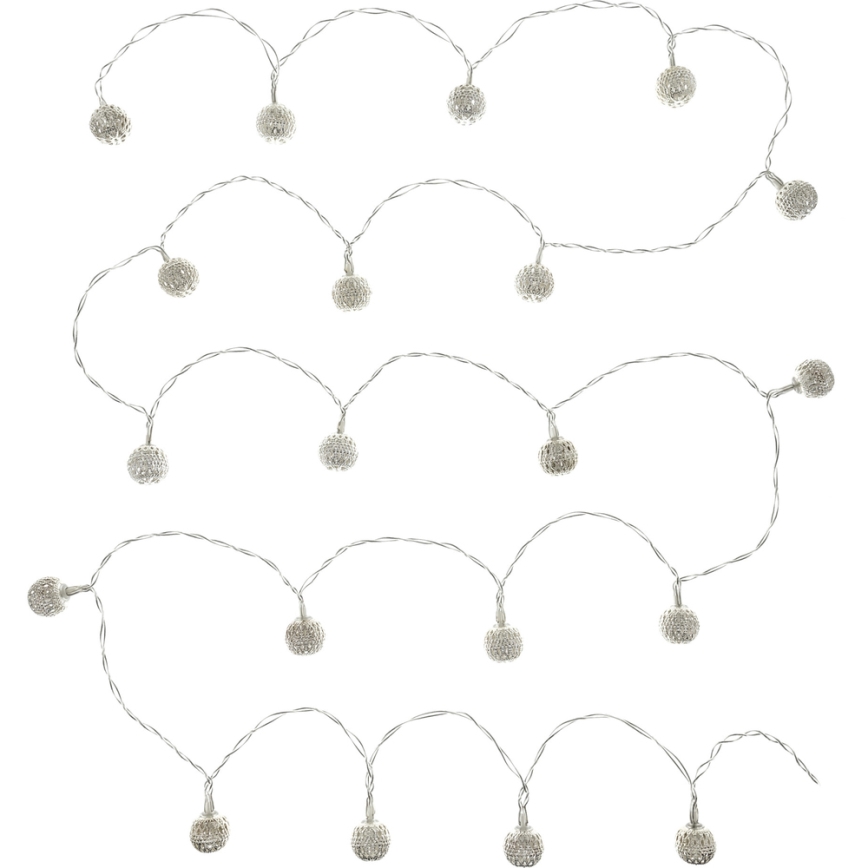 Cadena decorativa LED 20xLED/3xAA blanco cálido